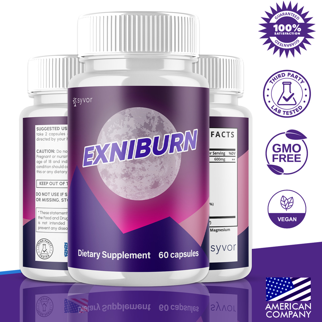 (2 Pack) Exniburn Advanced Energy & Fitness Max Supplement Exni Burn 120 Capsule