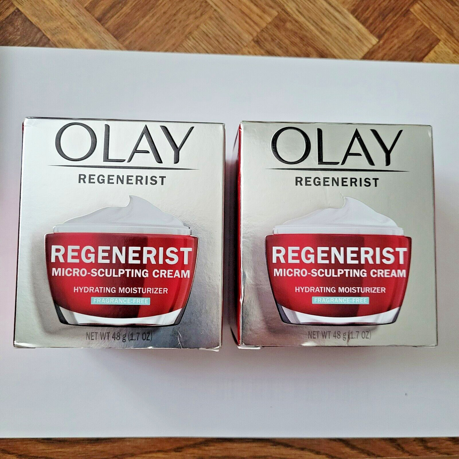 Olay Regenerist Micro Sculpting Cream Moisturizer Fragrance Free 1.7oz 2 Pack