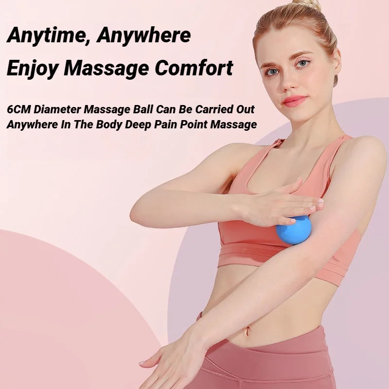 TPE 6CM Fascia Ball Deep Tissue Muscle Relaxation Exercise Sports Fitness Yoga M