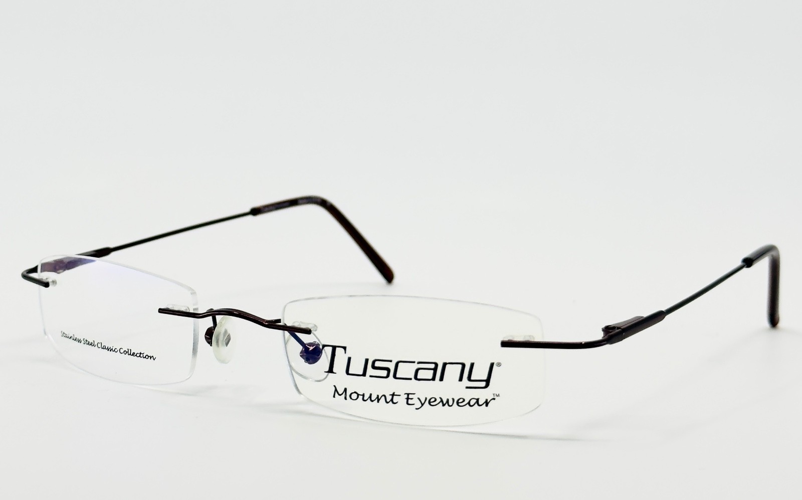 NEW TUSCANY MOUNT TUS B-02 Brown Bronze Rimless Eyeglasses N/A-19-140 B:N/A