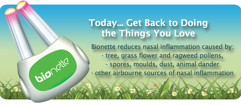 BioNette Nasal Hay Fever Allergy Relief Rhinitis Treatment Device Made In Israel