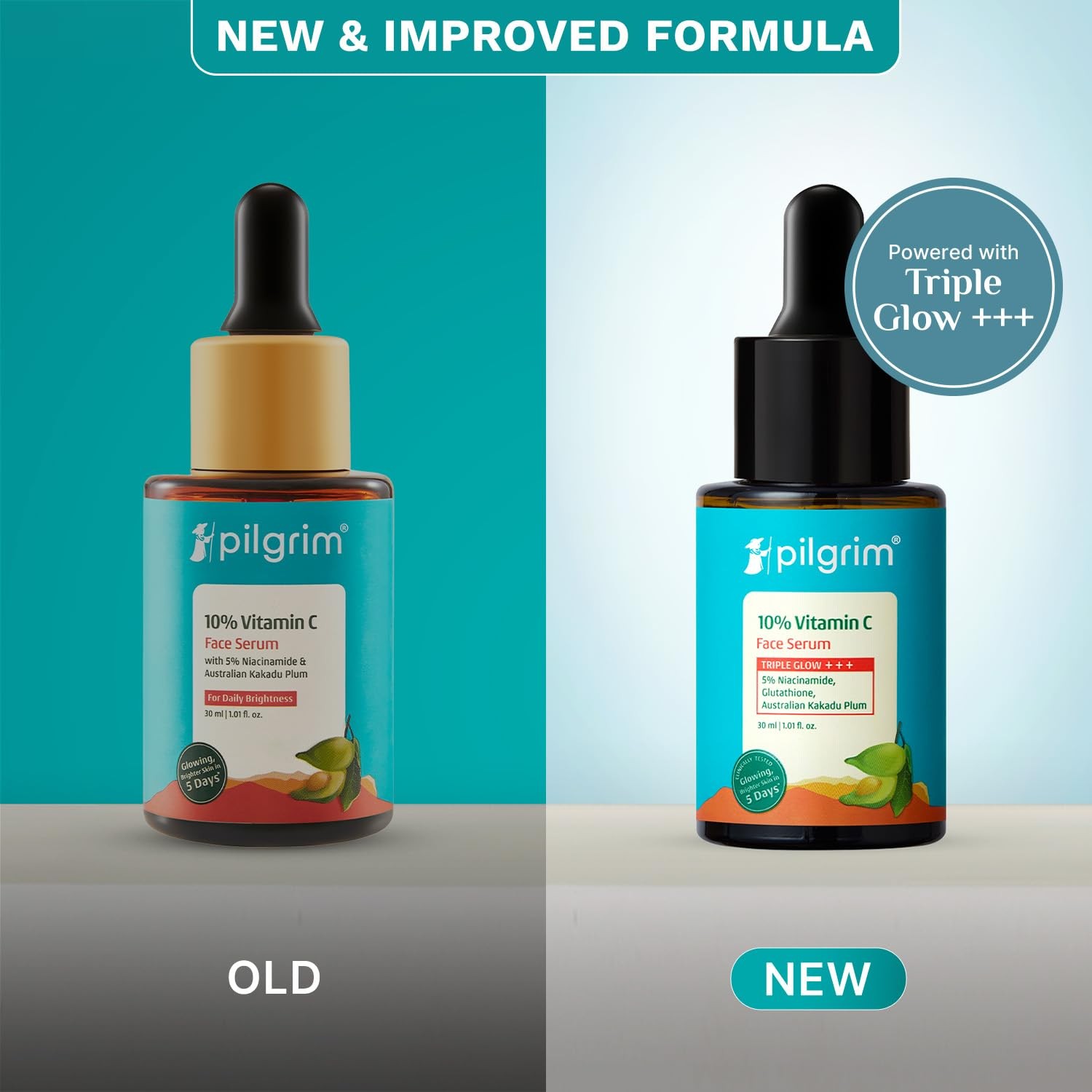 Pilgrim 10% Vitamin C Serum 30ml for Glowing Skin for Unisex pack of 2