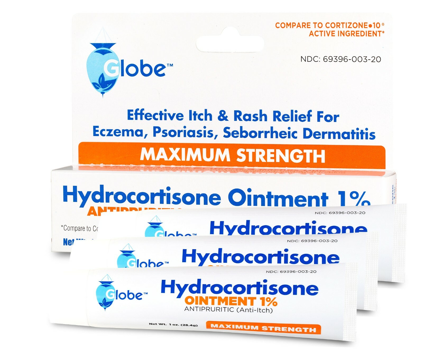 Hydrocortisone Ointment 1% 1oz Anti-Itch (Compare to Cortizone-10) – 3 pack