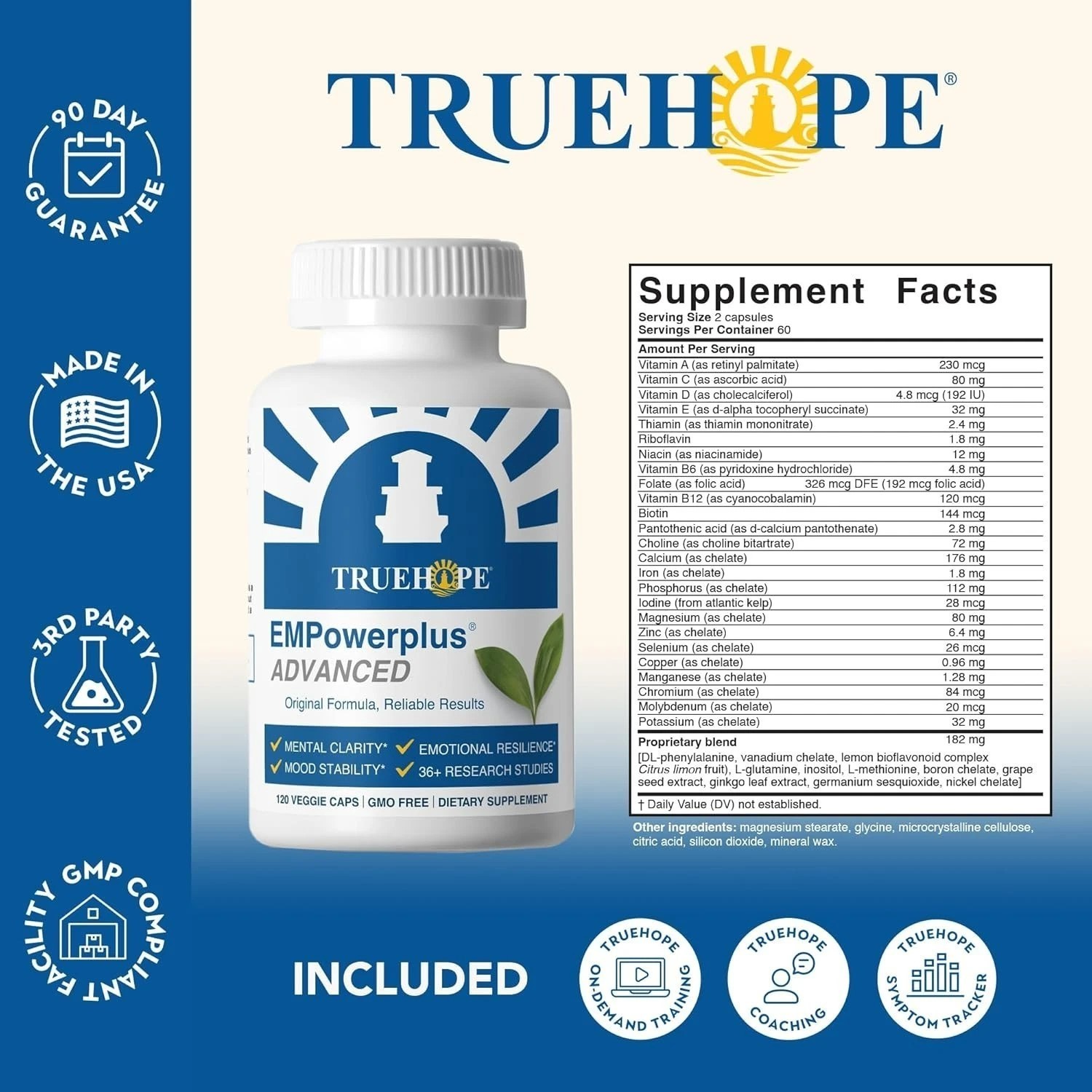 Truehope EMPowerplus Advanced Multivitamin for Women and Men – EXP – 09/12/2027