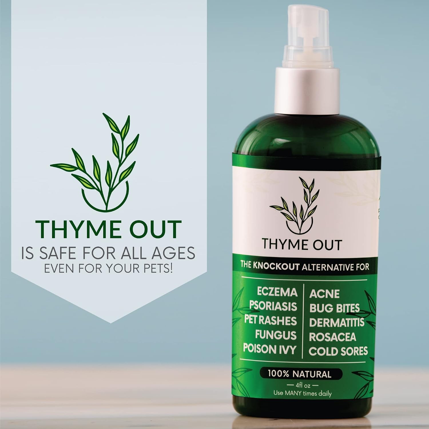 Thyme Out All Natural Eczema Treatment- Psoriasis Treatment – an All-in-One