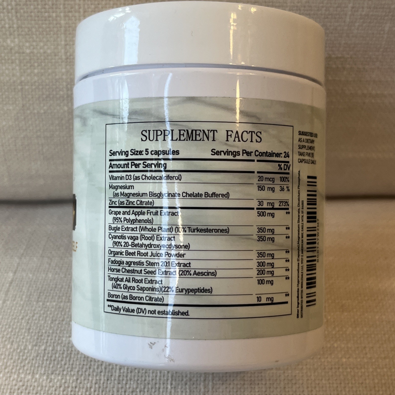 King Maker 13-in-1 Natural Men’s Supplement Energy Support 120 Capsules Exp9/26