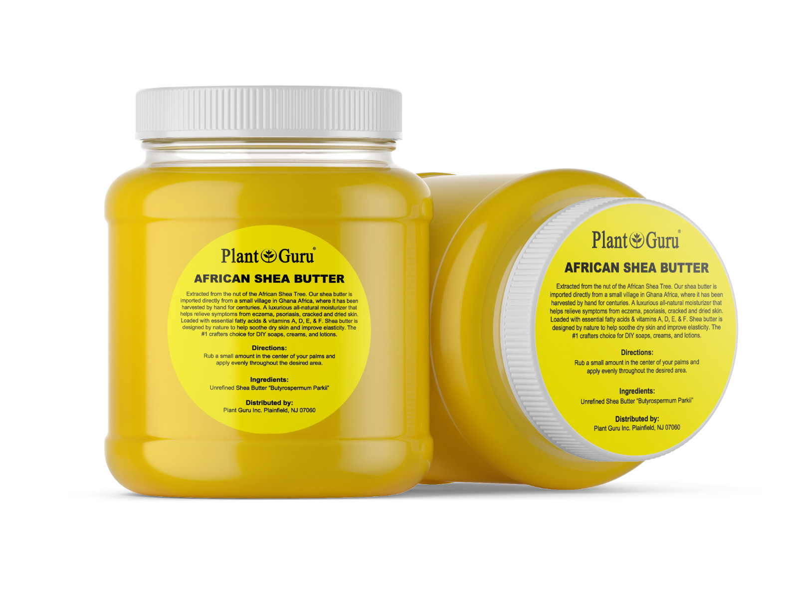 Raw African Shea Butter 3 lbs. Bulk YELLOW 100% Pure Natural Organic Unrefined