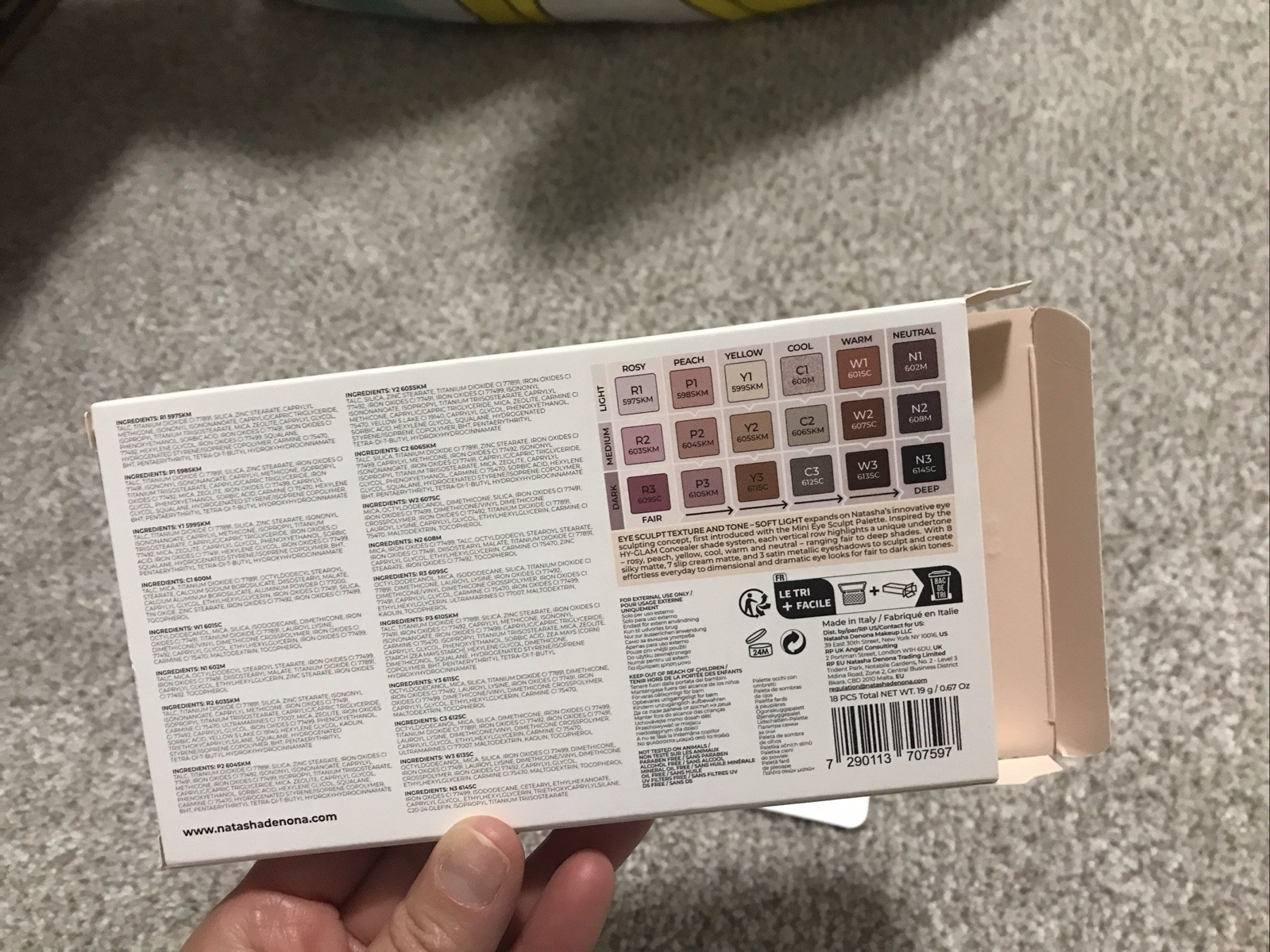 NATASHA DENONA Eye Sculpt Texture & Tone Eyeshadow Palette “Soft” New