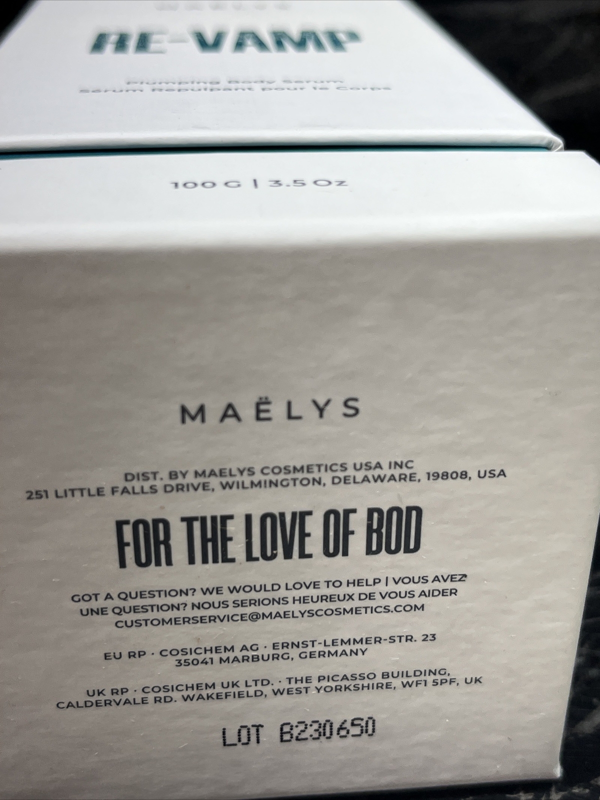 Maelys Re-Vamp Plumping Body Serum 3.5oz NEW 🔥SALE🔥