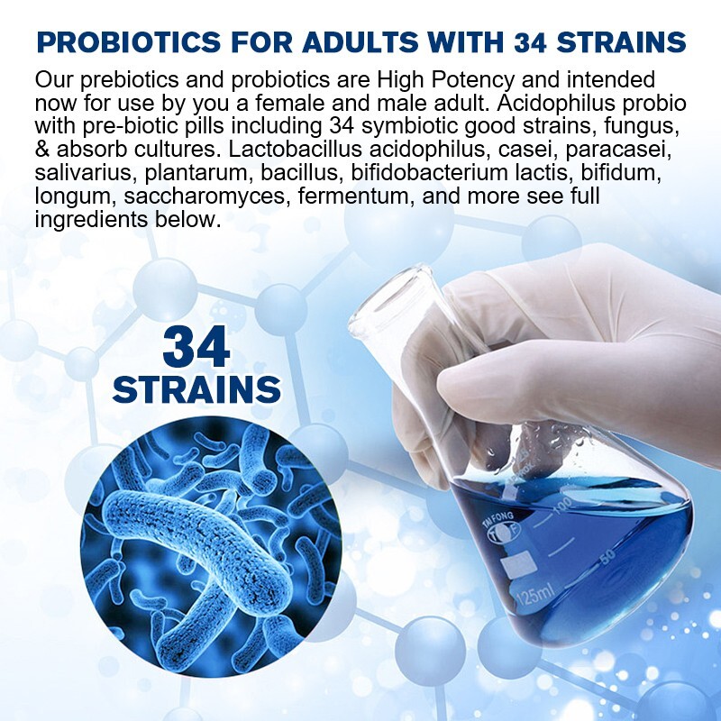 Probiotic Enzyme Capsules 100 Billion CFU Immunity Digestive Support Mood Health