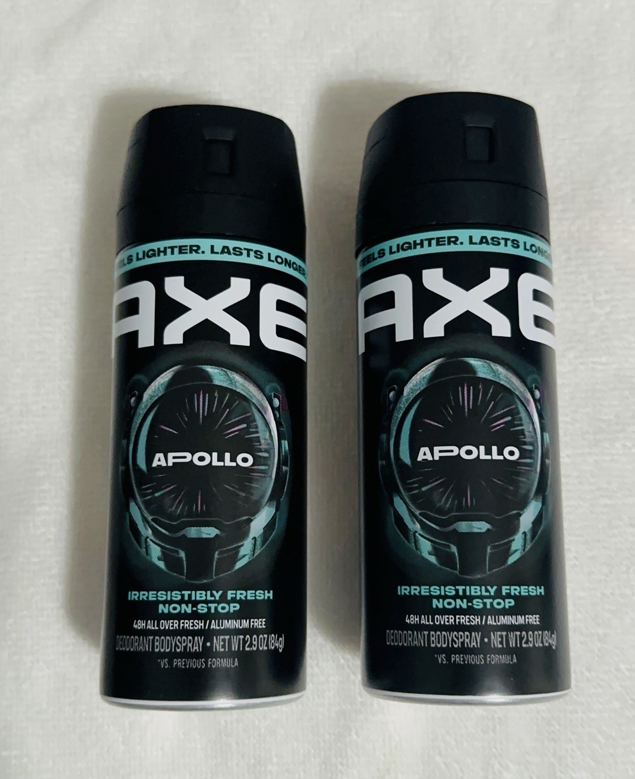Axe Spray Apollo Men’s Deodorant Body Spray, Fresh, 2.9 Oz Pack Of 2