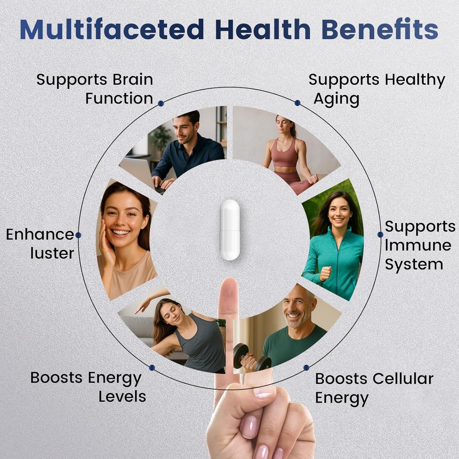 Boostiva NAD+ Supplements for Men with NAD Energy Boost 60capsules