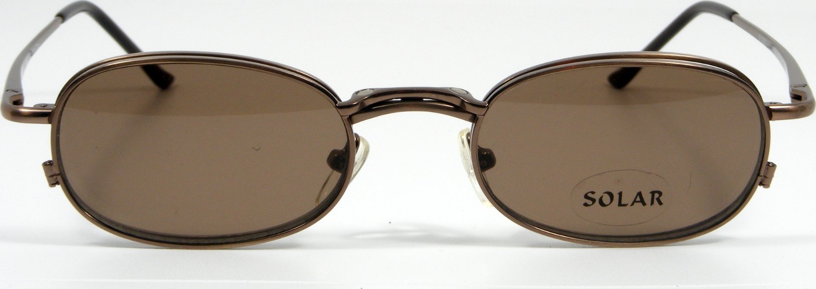SOLANO A. Copper Eyeglasses 2033 48-19-135 Magnetic Clip-On Brown Polarized Lens