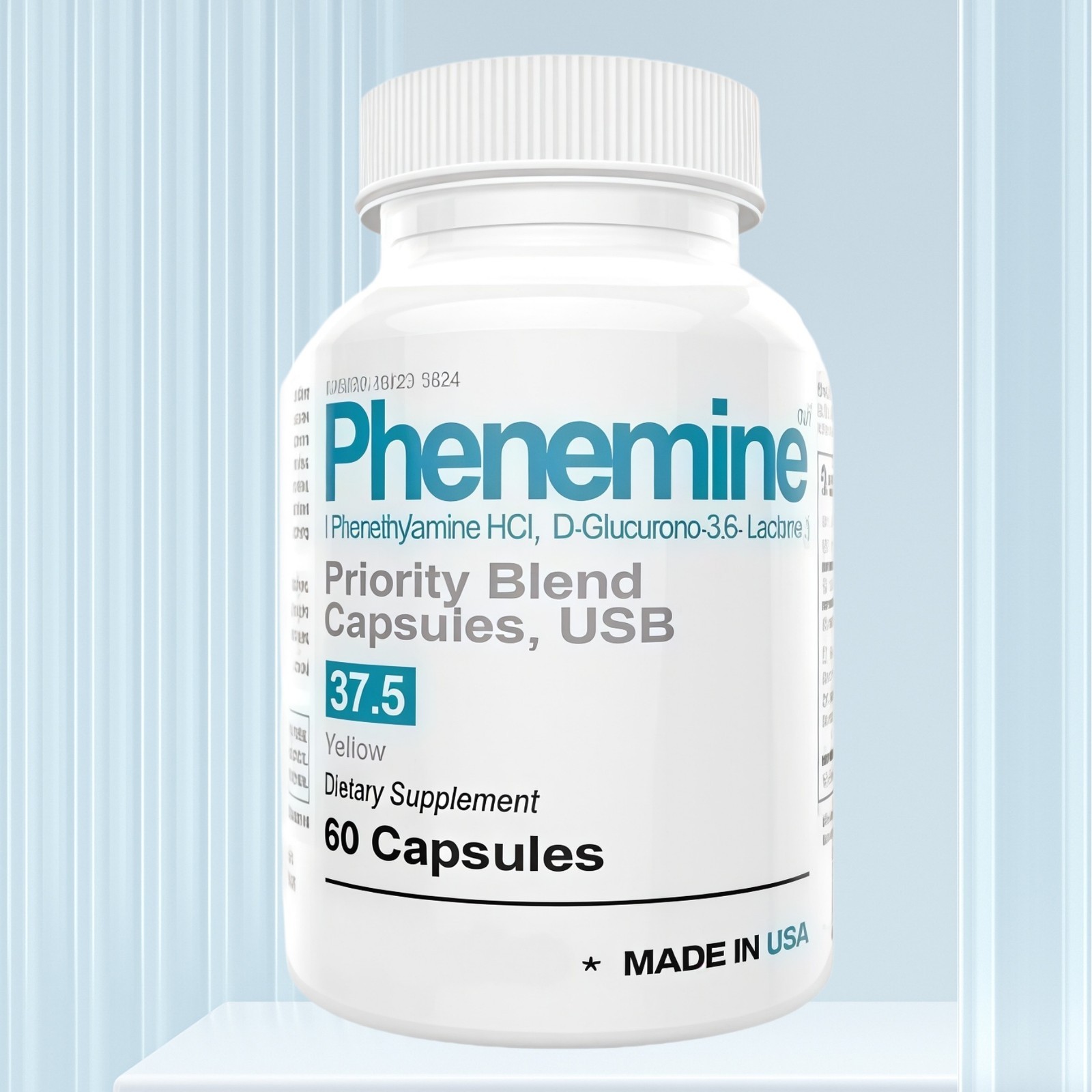 (3 Bottle) Phen 37.5 Strong Fat Burner Weight Loss Capsules 60 Capsules US STOCK