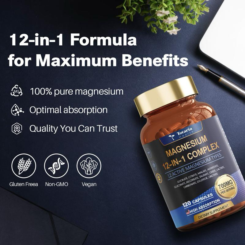 700mg Multi Magnesium Blend | Muscle, Heart & Relaxation Support