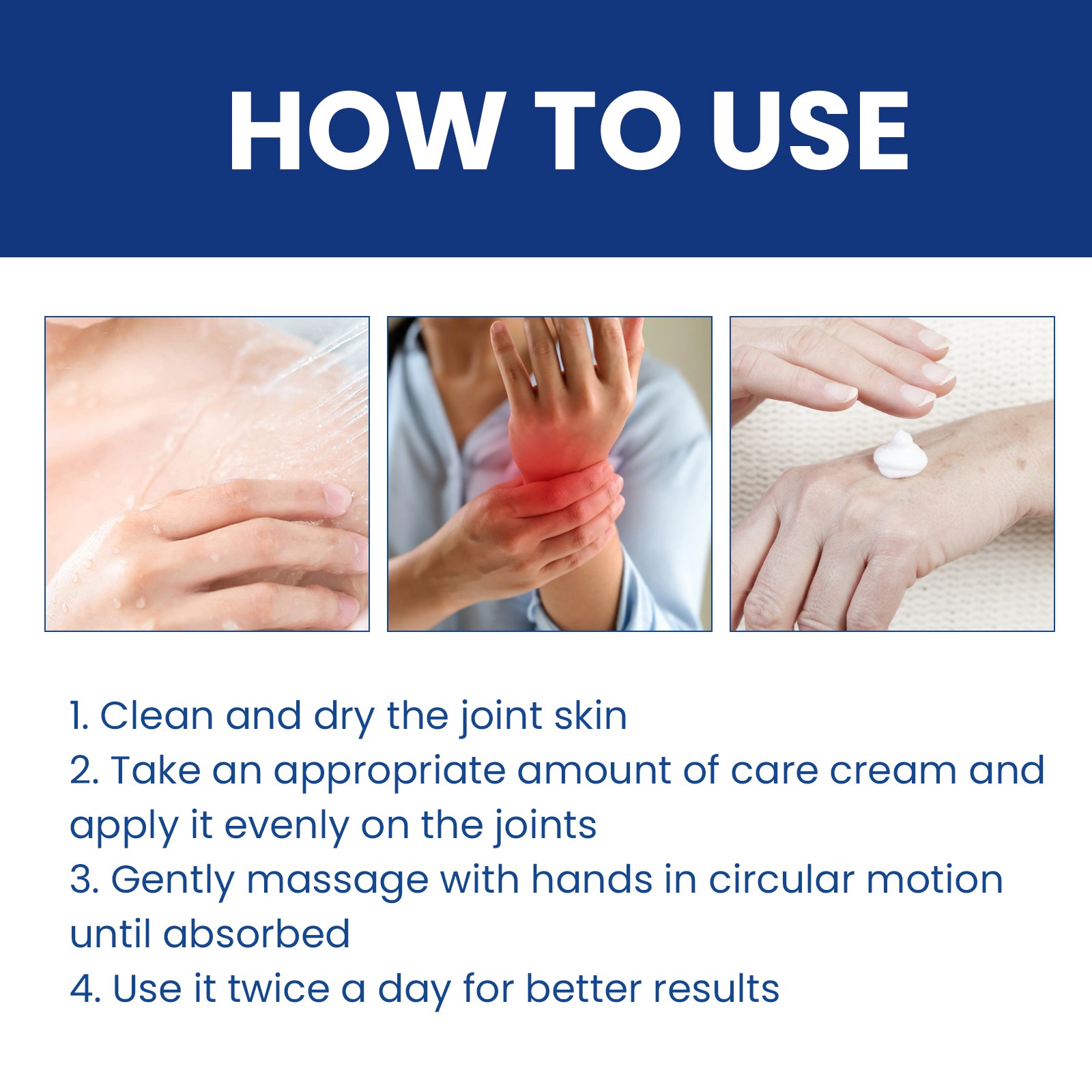 Various Vitamins Joint & Bone Care Cream, Wrist Leg Bend Joint Shoulder Neck Sin