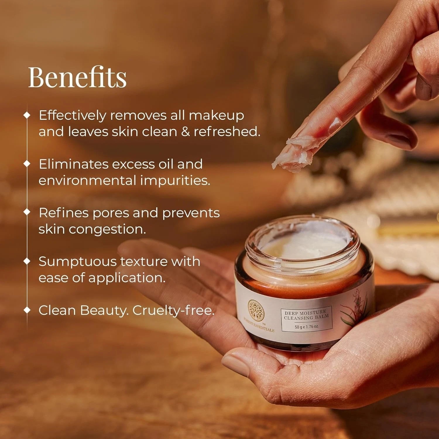 Forest Essentials Deep Moisture Cleansing Balm For All Skin Types 50gm
