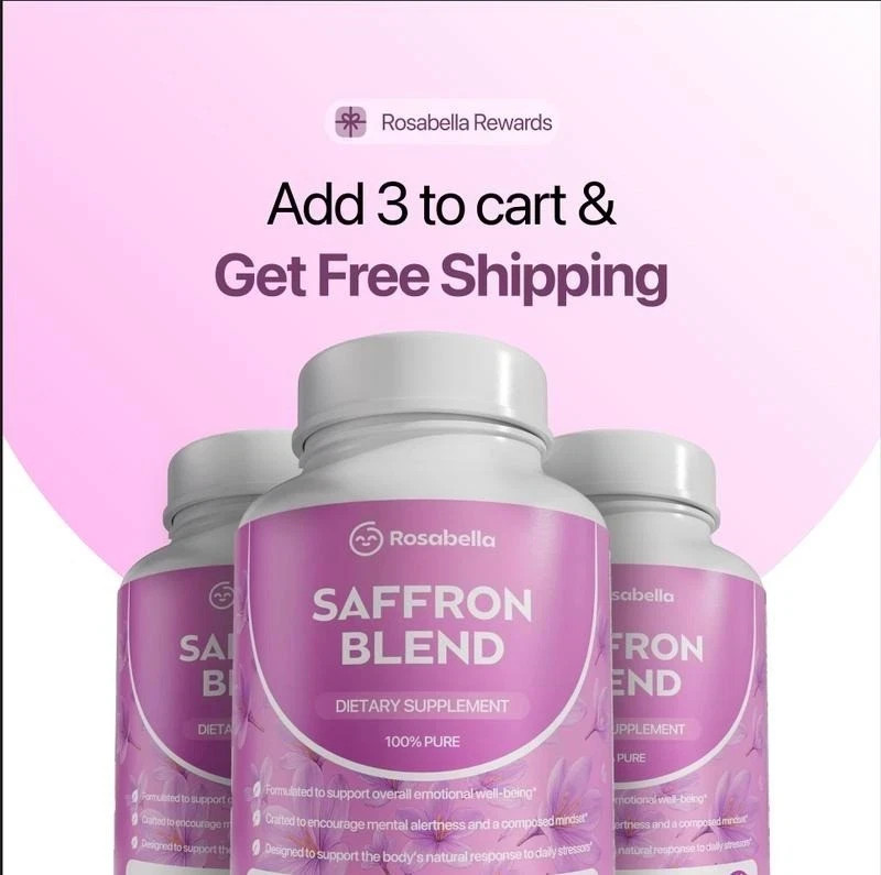 Rosabella [88mg] Supplement Saffron for Mental Clarity, Digestion, Positive Mood