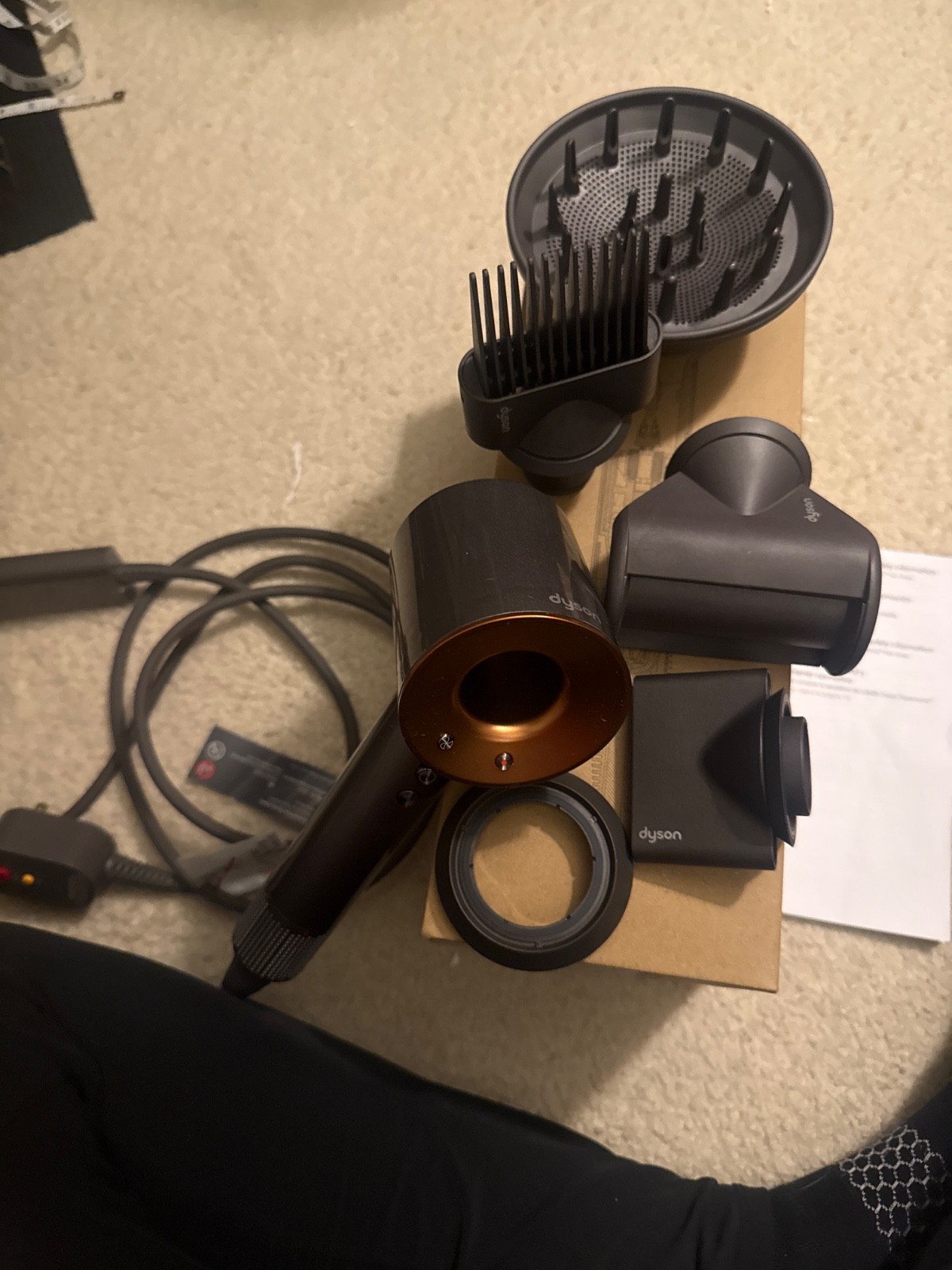 dyson supersonic hair dryer nickel/copper