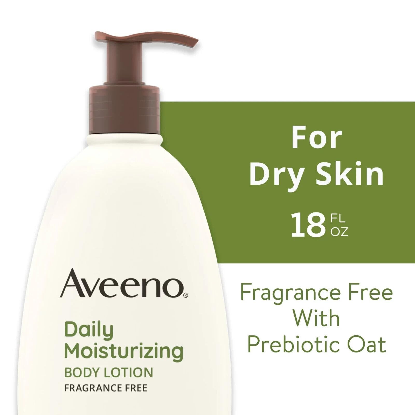 3 Pack Aveeno Daily Moisturizing Body Lotion Soothing Oat & Rich Emollients 18oz