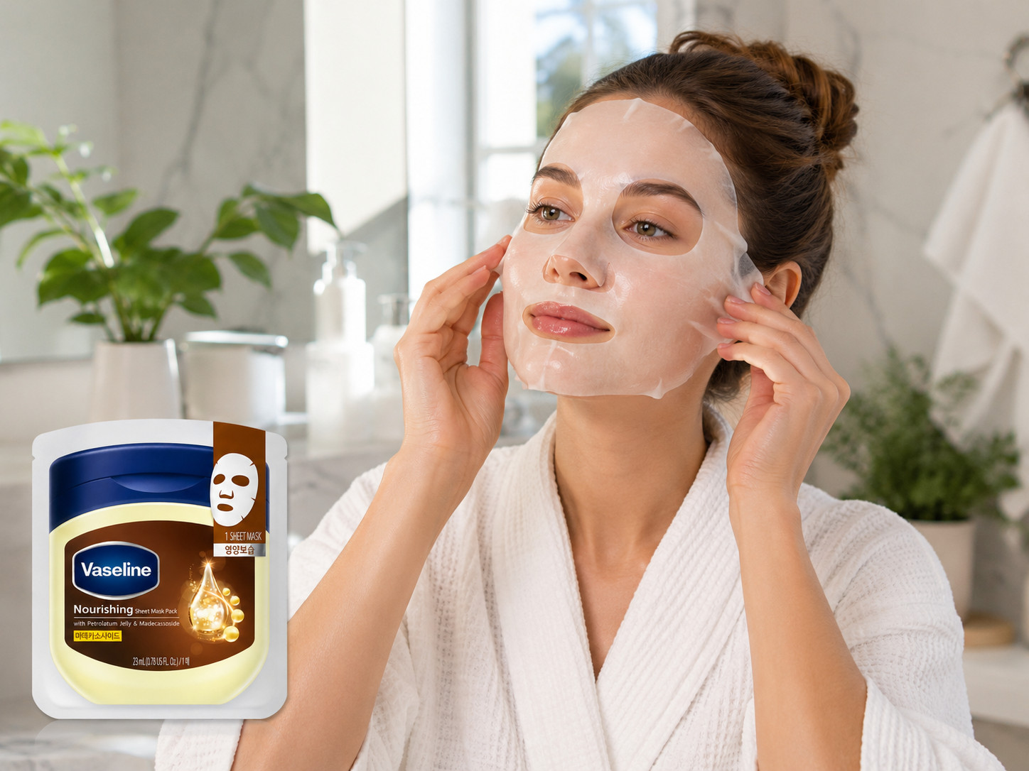 Vaseline Nourishing Sheet Mask 10 Pack Korean Face Mask Madecassoside