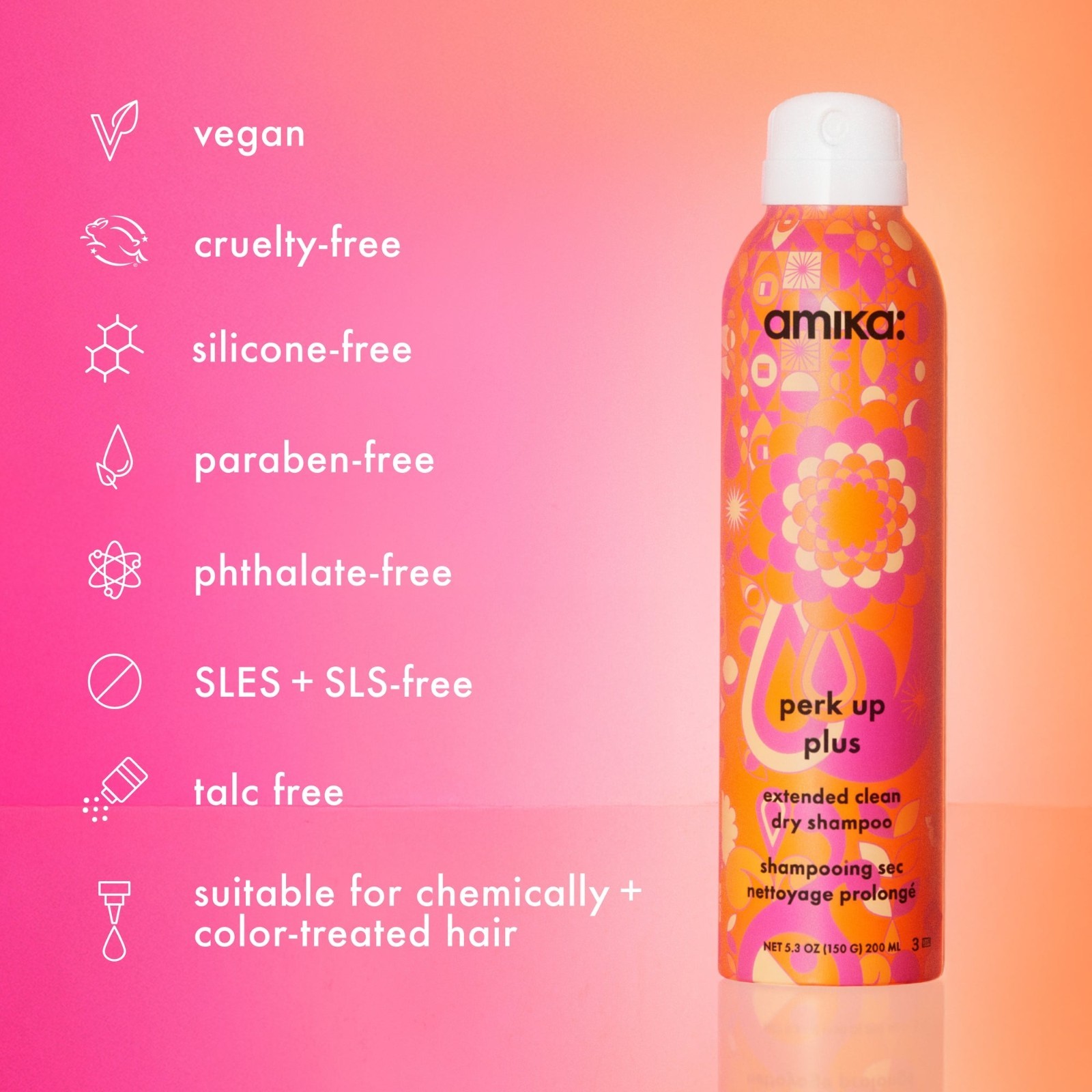 Amika Perk Up Plus – Extended Clean Dry Shampoo 5.3 oz 31070452