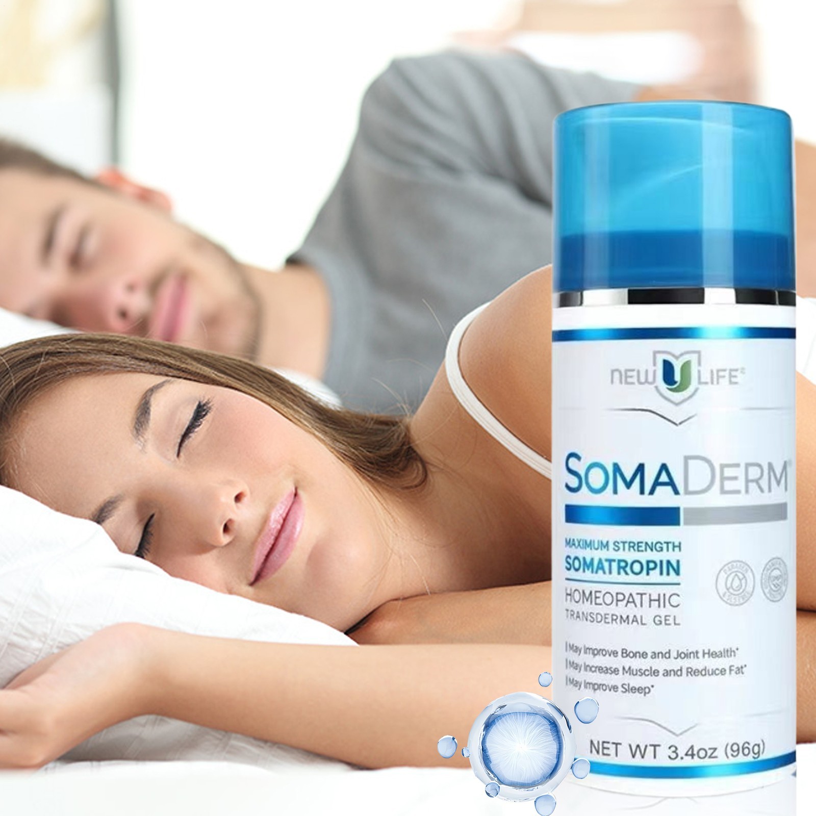 New Life Soma Gel 3.4Oz Brand New Sealed for Sleep Muscle Relaxation Wrist Under