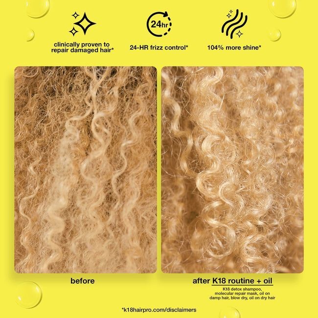 K18 Biomimetic Hairscience Molecular Repair Hair Oil 0.34 oz