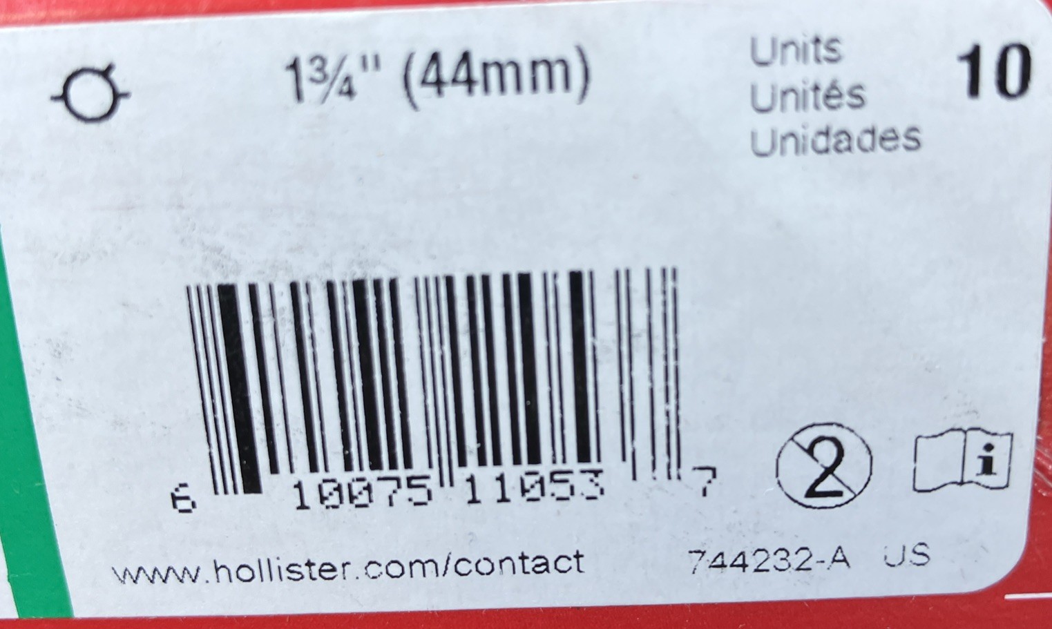 10 Hollister 3799 Pouchkins 2-Piece Drainable Pouch Exp 12/2029