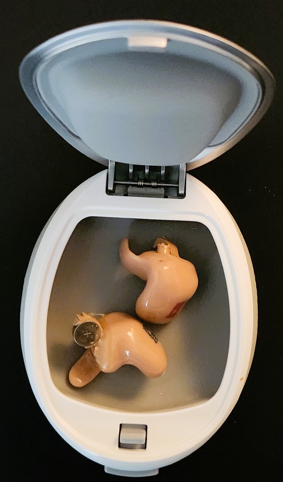 Vintage Phonak Virto V50 Hearing Aids Left & Right Case Battery Lightly Used VGC