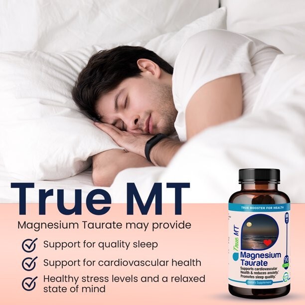 TrueMed-Magnesium Taurate /Supports Cardiovascular Health and Reduces Anxiety