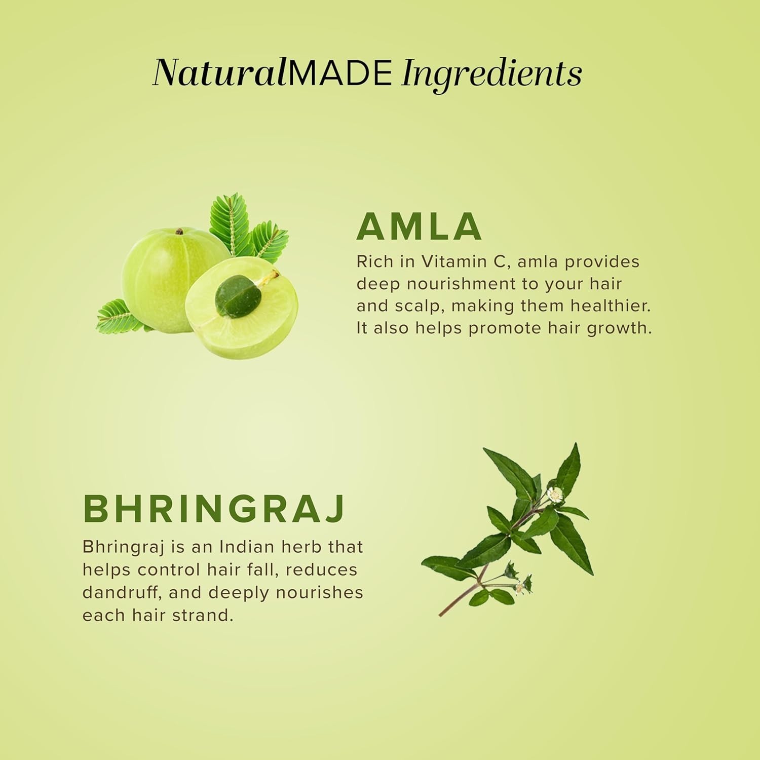 Khadi Natural Amla & Bhringraj Hair Cleanser- Sls & Paraben Free – 210ml