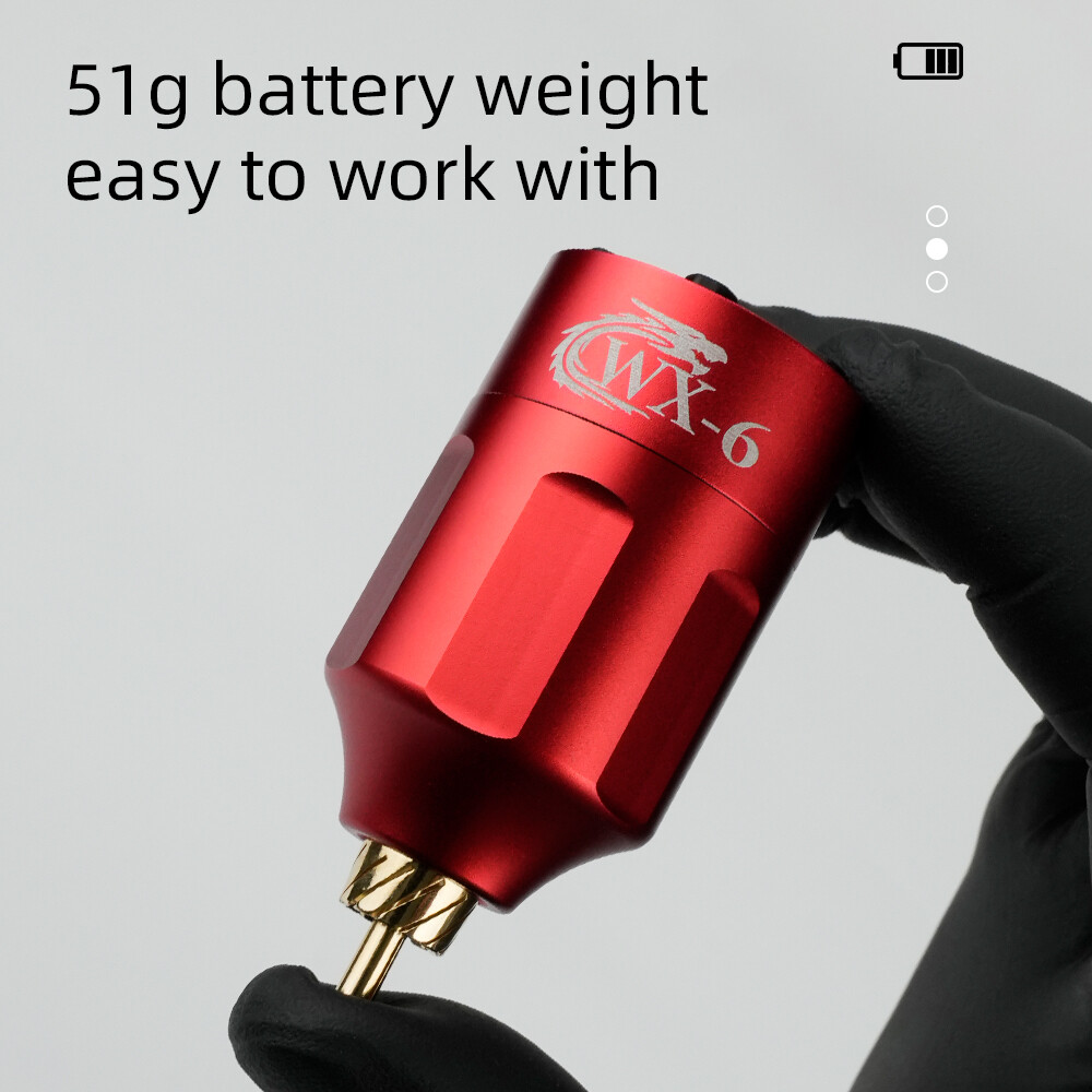 Wireless Rotary Tattoo Pen Battery Pack DC 1300mAh Rechargeable Power Supply