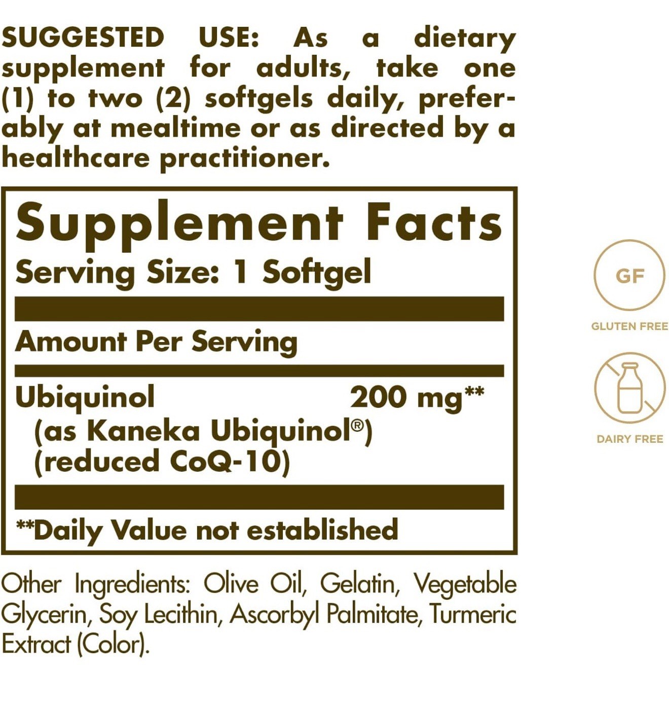 Solgar Ubiquinol 200mg Dietary Supplement 30 Cap 03/2026