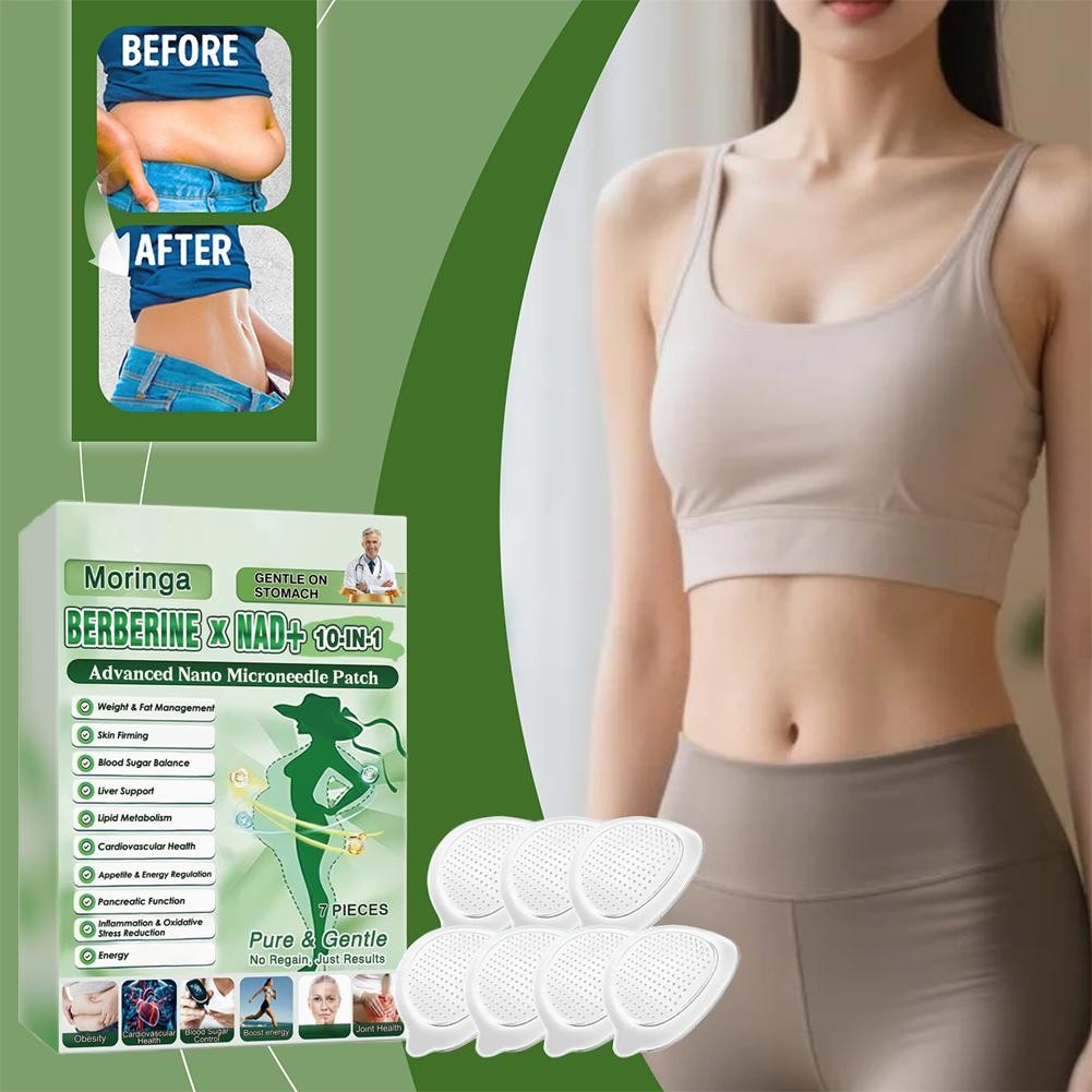 6 Box Moringa Berberine 10-in-1 Advanced Nano Microneedle Patches 7Pcs/Box US