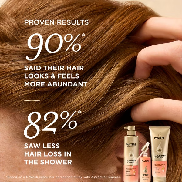 Pantene Abundant & Strong Shampoo – 13.5 fl oz: Basic Cleansing, Daily Use