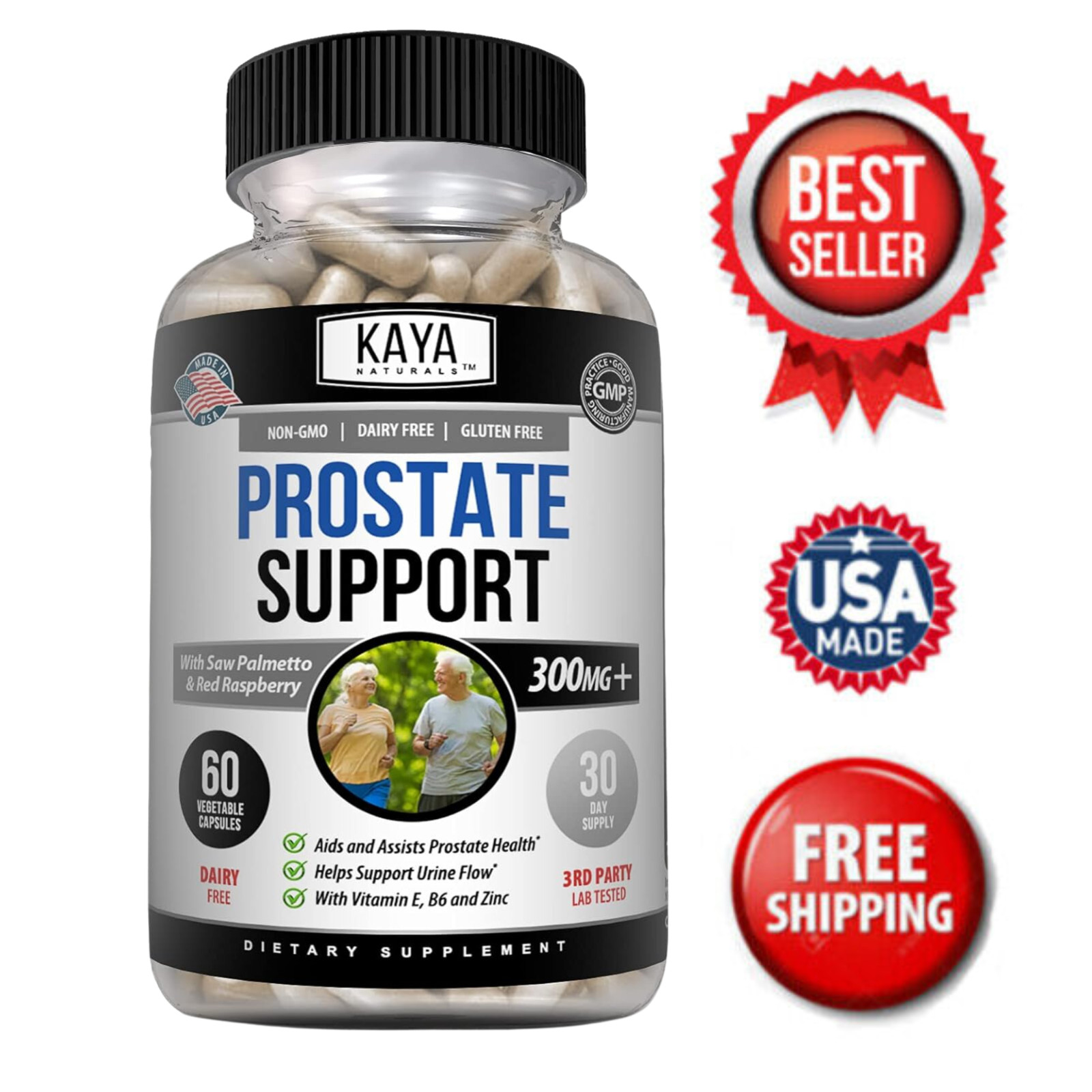 Prostate Support – Saw Palmetto – Reduce Frequent Urination, Stamina supplement