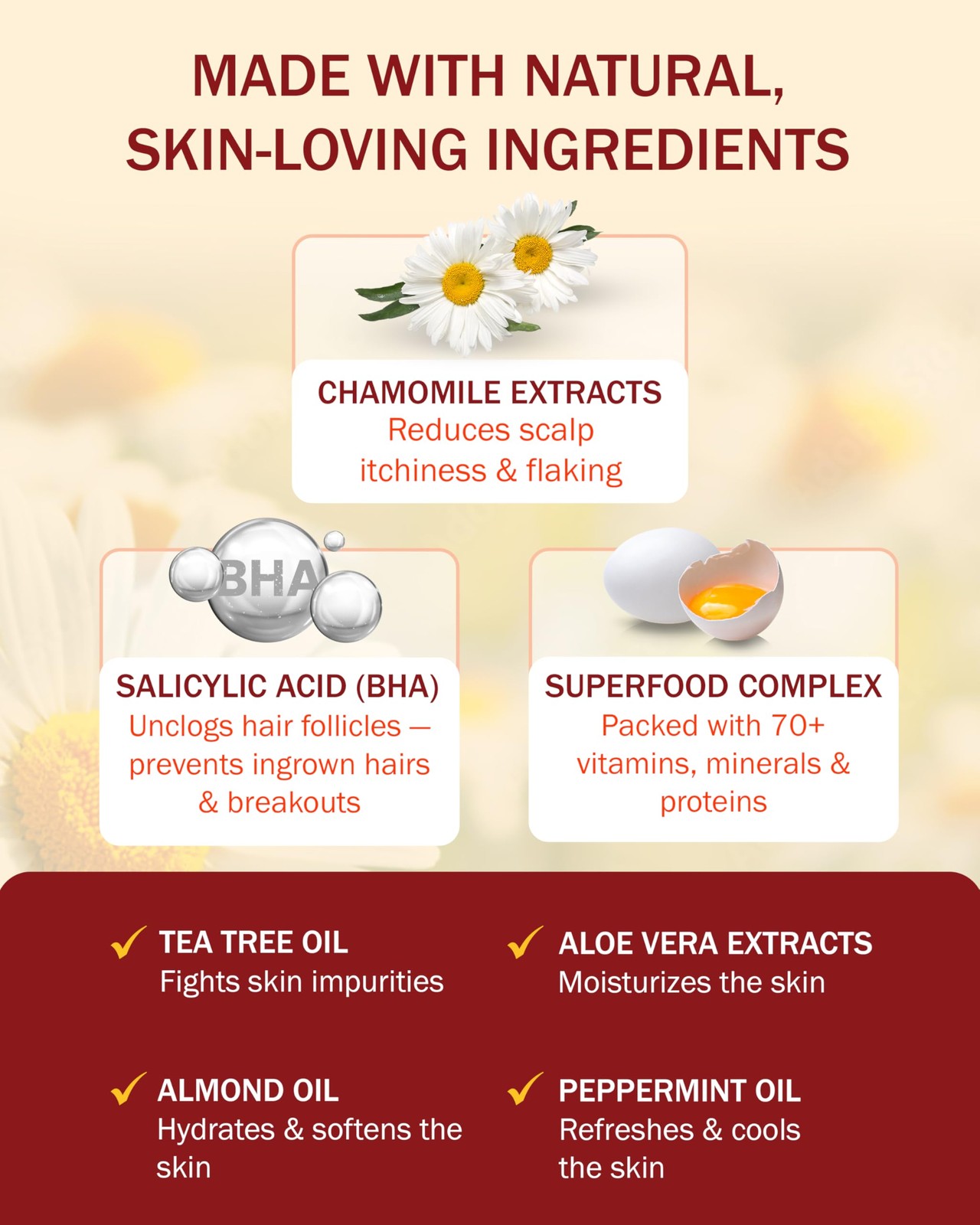 Folliculitis Treatment Shampoo And Conditioner 3 Bha Salicylic Acid Aloe Tea