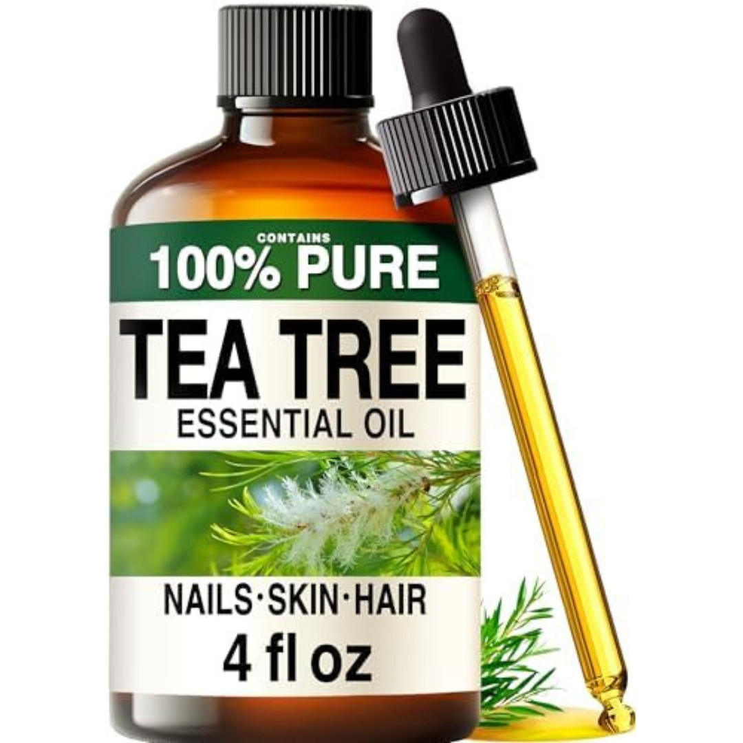 100% Pure & Natural Tea Tree Oil for Skin, Hair, Toenails, Aromatherapy, & Soap