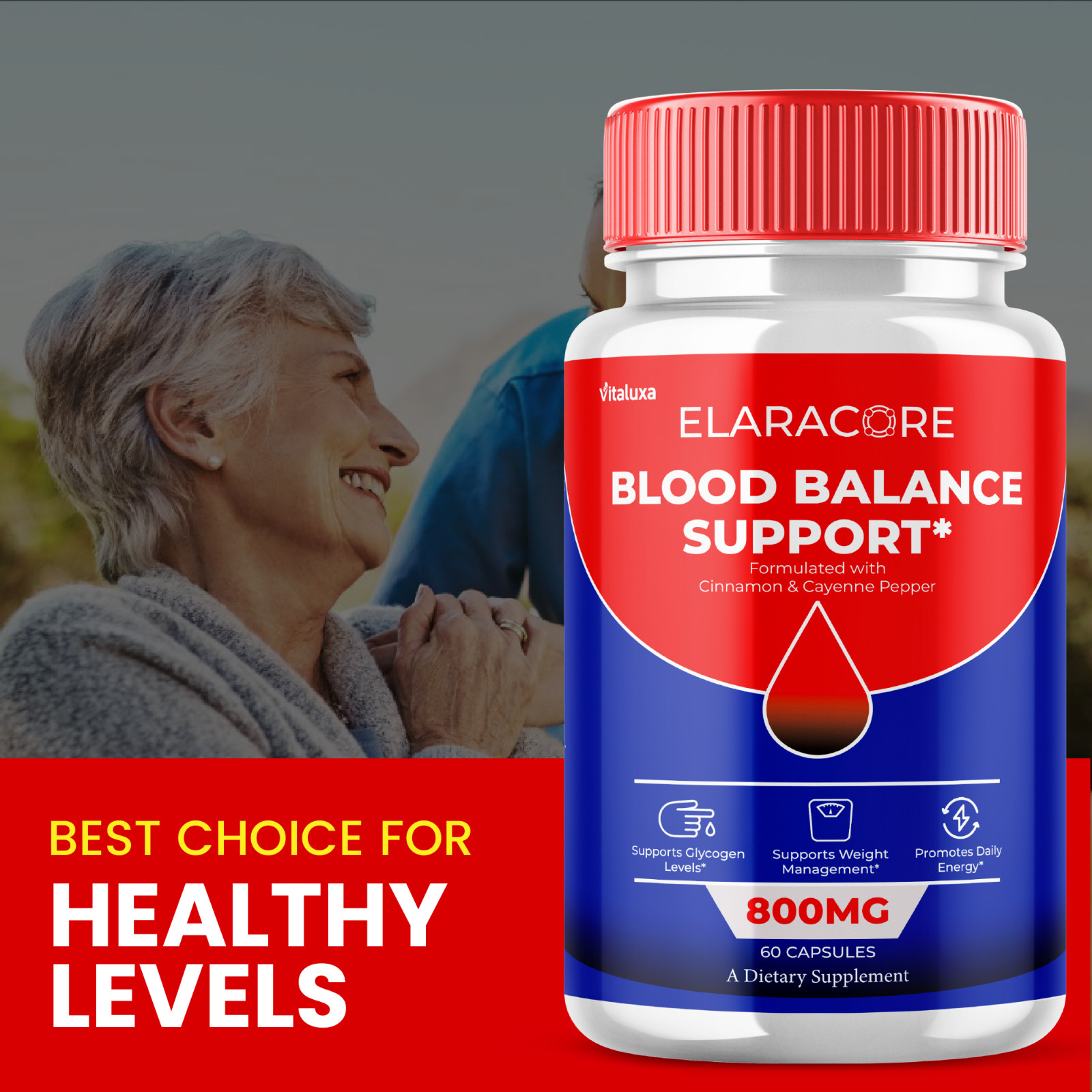 (5 Pack) Elaracore Glycogen Support Pills Formula for Circulation (300 Capsules)