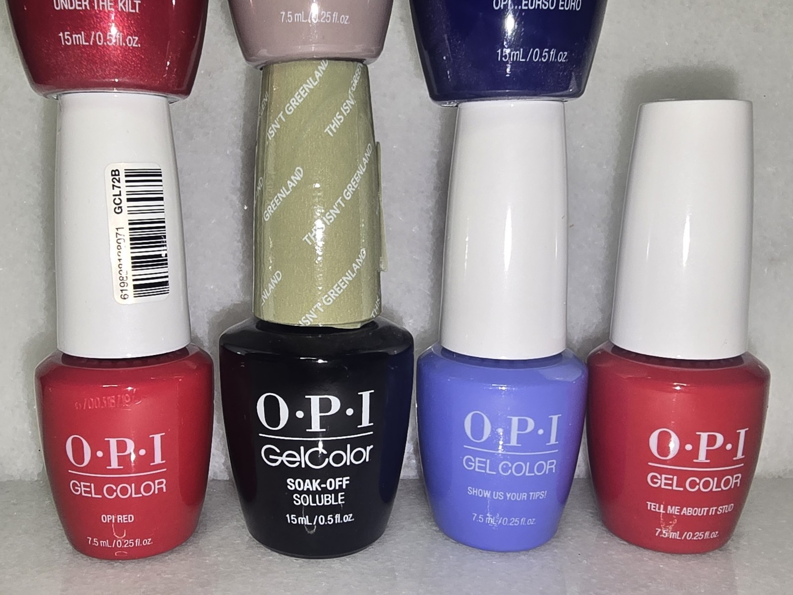 OPI GELCOLOR SET OF 7, OPI GELCOLOR Gel Nail Polish -Soak Off. SET OF 7