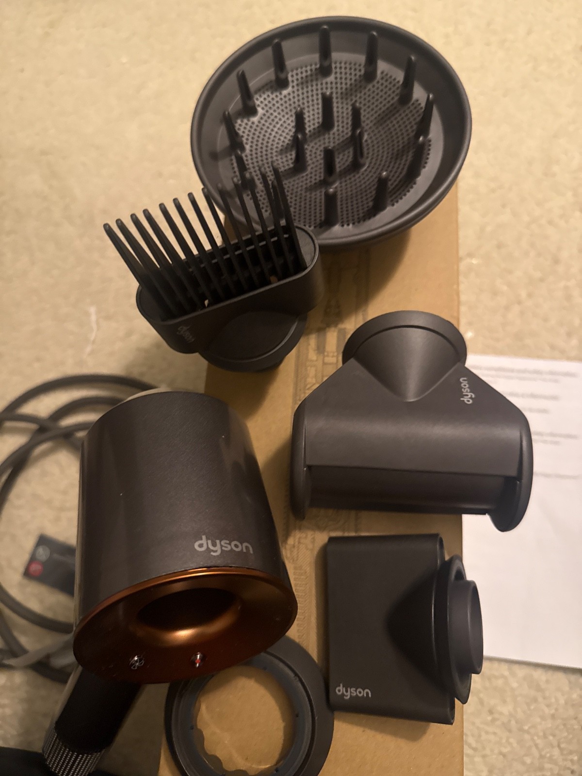 dyson supersonic hair dryer nickel/copper