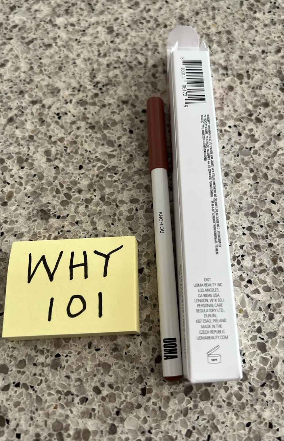 UOMA Badass MF Matte Filler Lip Liner In ANGELOU 1.14g/.04oz FULL SZ BNIB SEAL