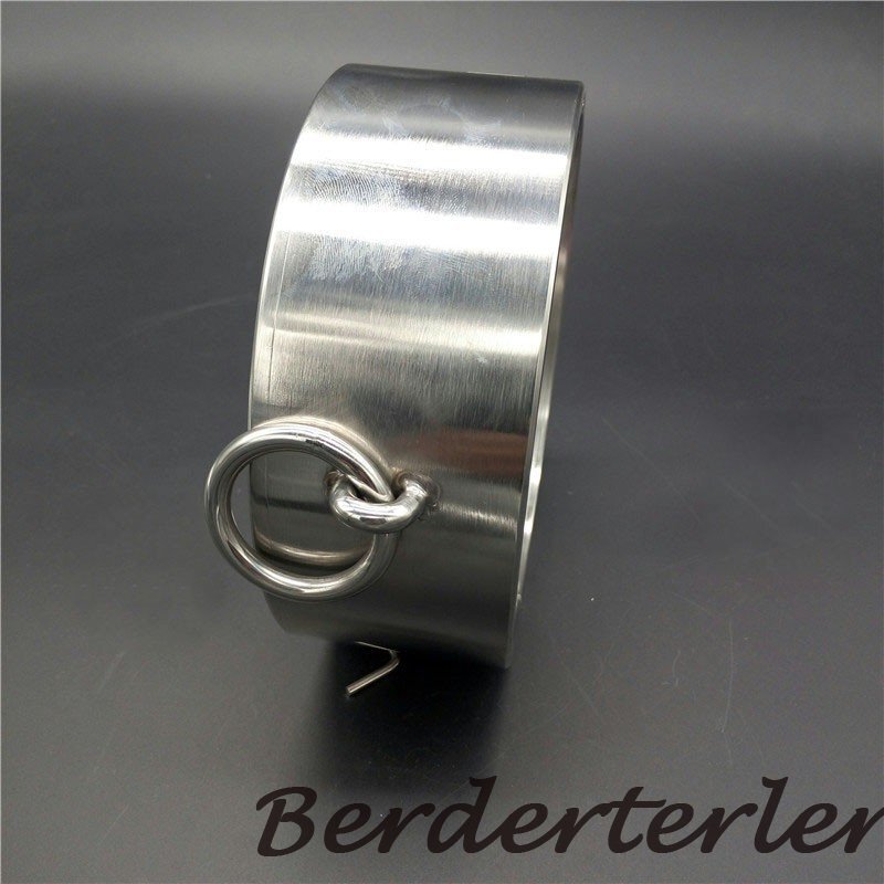 HOT Heavy Duty Height 6cm Stainless Steel Collar Metal Collar Fetish for Couples