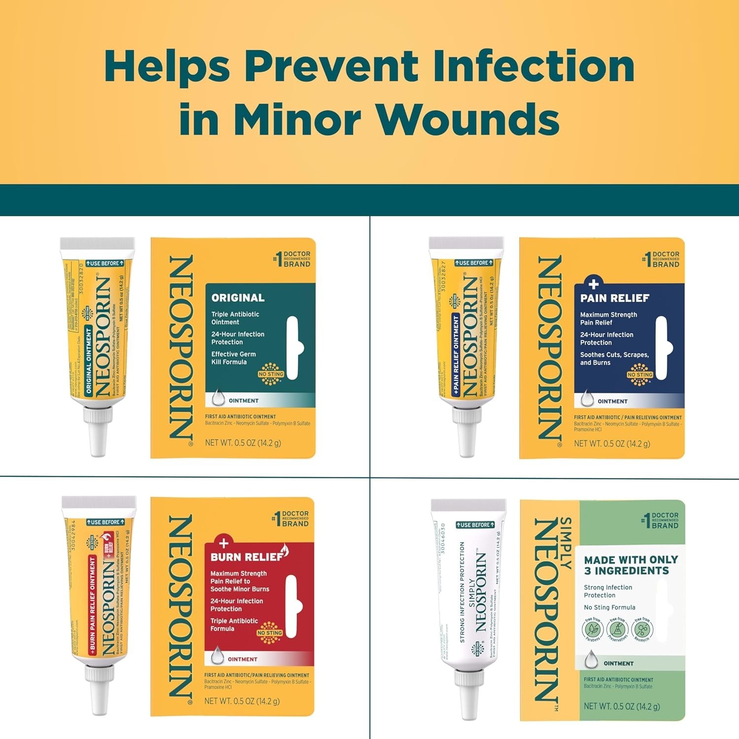 Neosporin Dual Action Burn Relief & Antibiotic Ointment, Max Strength, 0.5 oz