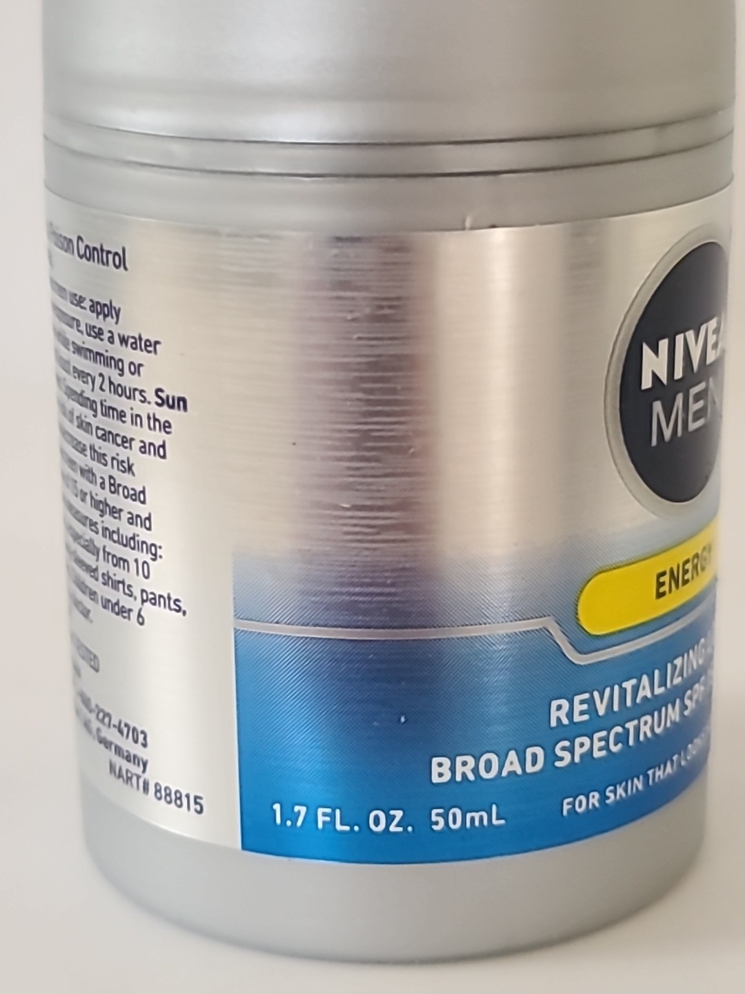 NIVEA Men• ENERGY • REVITALIZING LOTION • SPF 15 Sunscreen 1.7 fl oz / 50 mL
