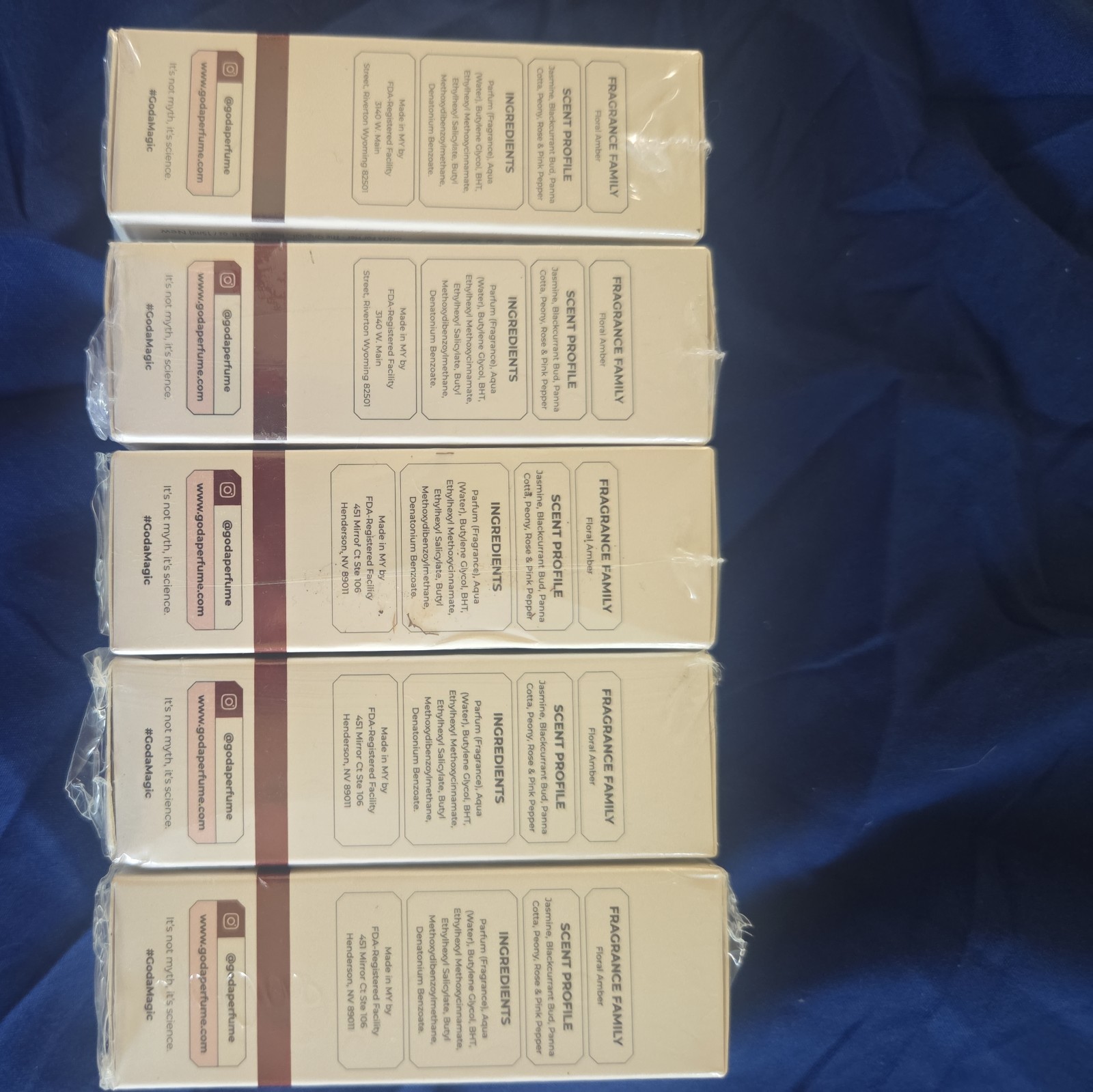 5 NEW GODA For Her Pheromone Infused Perfume 0.5 fl oz