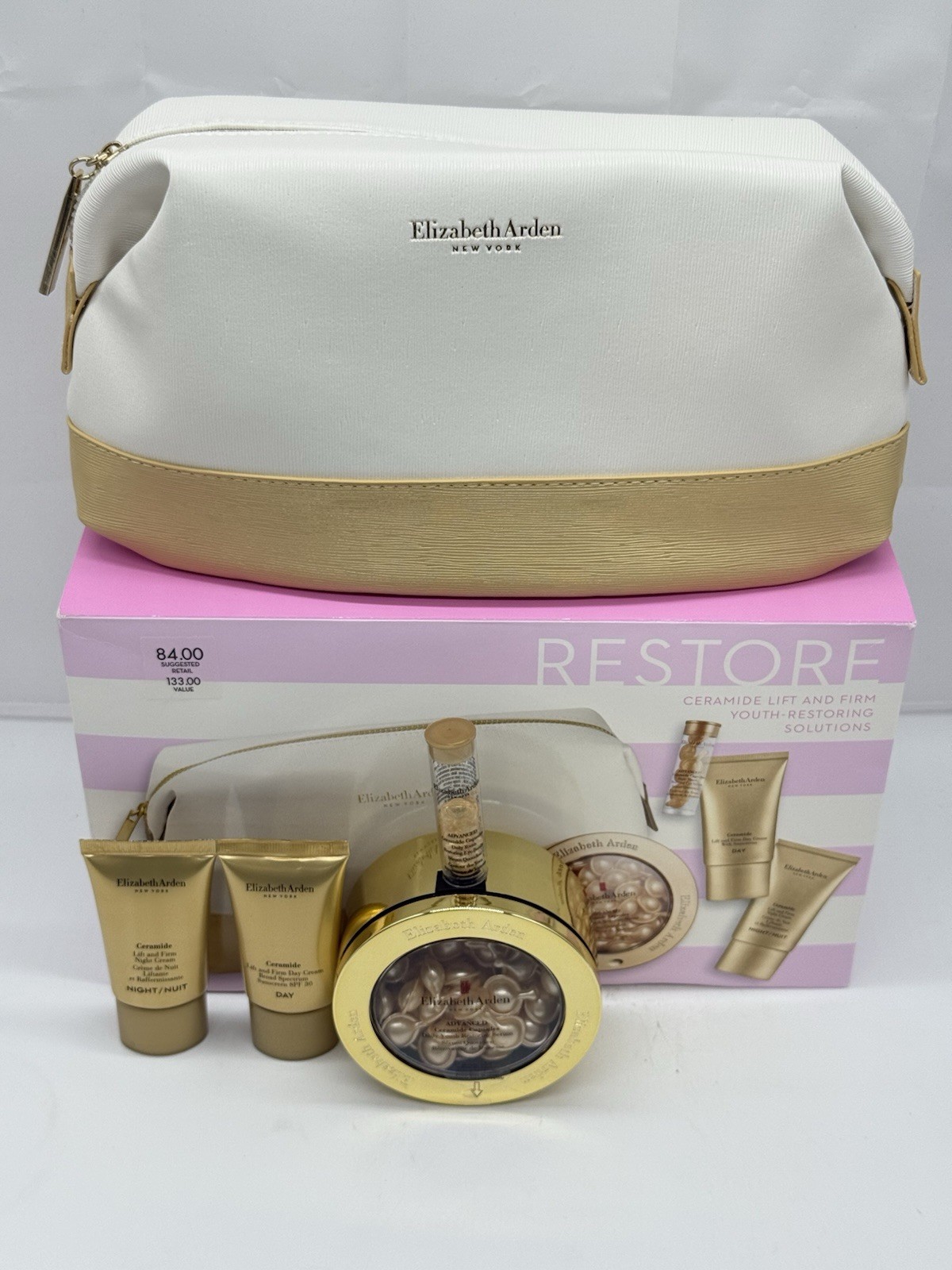 Elizabeth Arden Ceramide Lift & Firm Youth – Restoring Set (4 Pcs + 1 Bag)