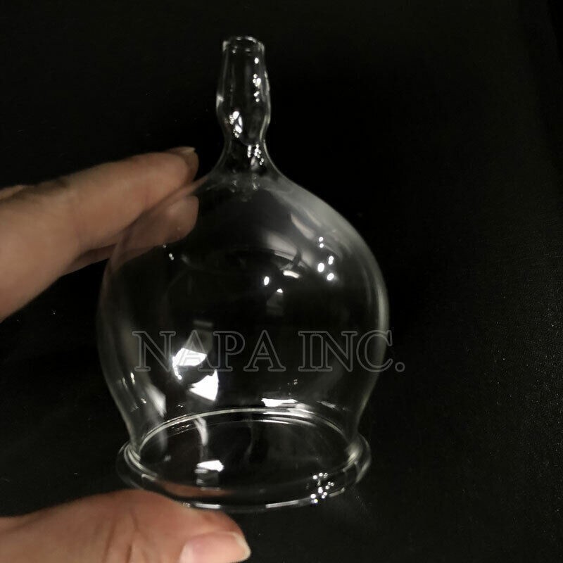 2PCS 6cm Glass Cupping Cups Reusable Massage Cups For Vacuum Therapy SPA Machine