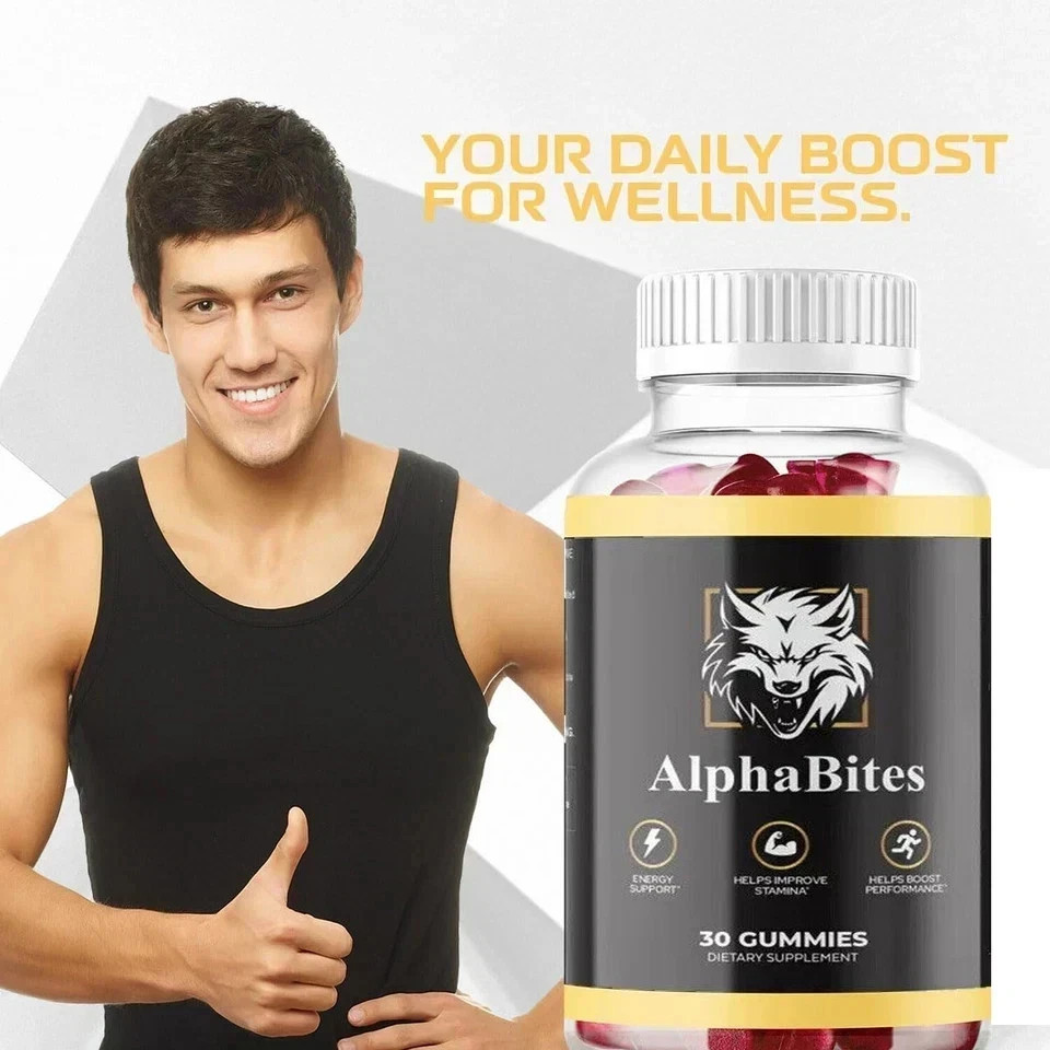 NEW Alpha Bites Gummies AlphaBites Max Performance Gummy (1 Month Supply)
